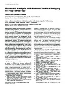 Bioaerosol Analysis with Raman Chemical Imaging Microspectroscopy