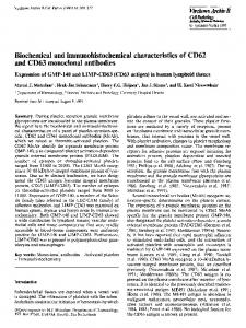 Biochemical and immunohistochemical characteristics ... - Springer Link