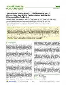 Biochemical Characterization and Manno