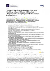 Biochemical Characterization and Structural Modeling of ... - MDPI