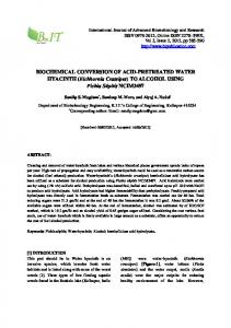 BIOCHEMICAL CONVERSION OF ACID ... - Semantic Scholar