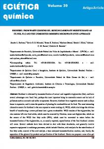 Biodiesel from waste cooking oil