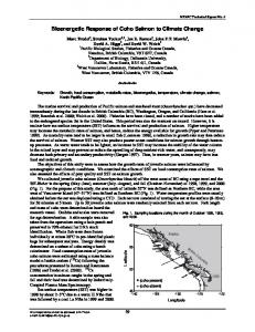 Bioenergetic Response of Coho Salmon to Climate Change