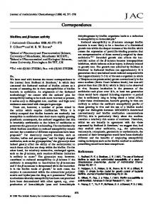 Biofilms and-lactam activity