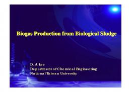 Biogas Production from Biological Sludge