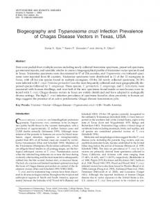 Biogeography and Trypanosoma cruzi Infection Prevalence of ...