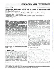 bioinformatics applications note