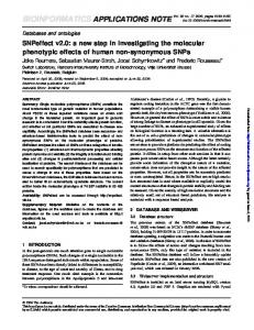 bioinformatics applications note