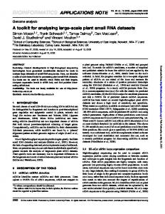 bioinformatics applications note