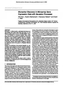 bioinformatics - Cambridge Machine Learning Group