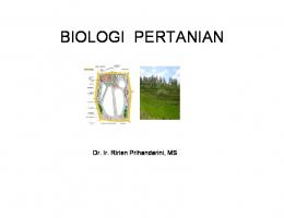 BIOLOGI PERTANIAN