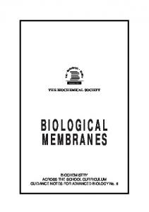 BIOLOGICAL MEMBRANES