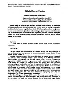 Biological One-way Functions