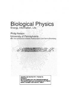 Biological Physics