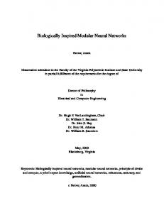 Biologically Inspired Modular Neural Networks - Virginia Tech