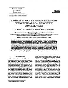 biomass pyrolysis kinetics - Scielo.br