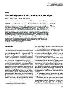 Biomedical potential of cyanobacteria and algae