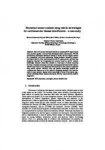 Biomedical sensor analysis using mobile technologies for ...