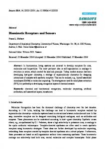 Biomimetic Receptors and Sensors - MDPI