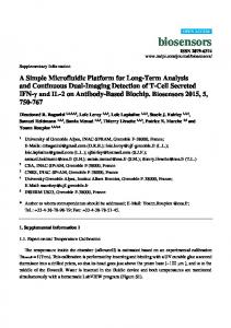 biosensors - MDPI