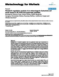 Biotechnology for Biofuels - CiteSeerX