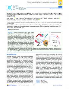 Biotemplated Synthesis of TiO2-Coated Gold ... - ACS Publications