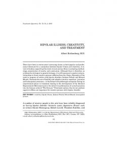 Bipolar Illness, Creativity, and Treatment - Springer Link