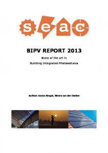 bipv report 2013 - SEAC