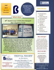 Birthright Newsletter Fall 2013
