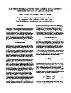 blind source separation of time-varying ... - Semantic Scholar