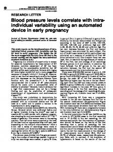 Blood pressure levels correlate with intra- individual ... - Nature