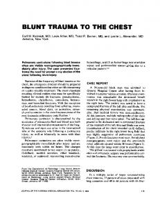 blunt trauma to the chest - NCBI