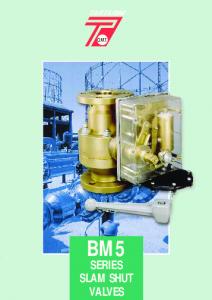 bm5 series slam shut valves