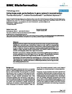 BMC Bioinformatics - UCL Discovery