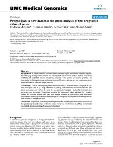 BMC Medical Genomics - BioMedSearch