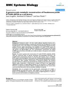 BMC Systems Biology - BioMedSearch