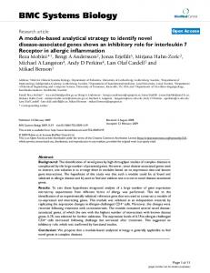 BMC Systems Biology - TRACE