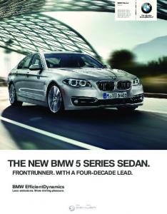 BMW 2015 5 Series Brochure