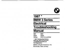 BMW 3 Series (E30) 1987