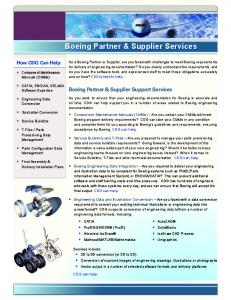 Boeing Partner & Supplier Services