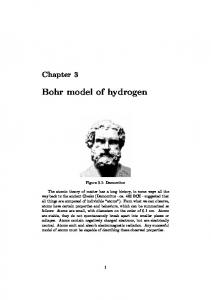 Bohr model of hydrogen