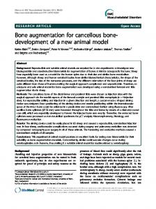 Bone augmentation for cancellous bone - BioMedSearch