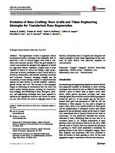 Bone Grafts and Tissue Engineering Strategies for Vascularized Bone