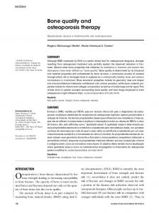 Bone quality and osteoporosis therapy