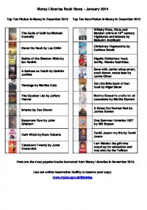 Book News January 2014