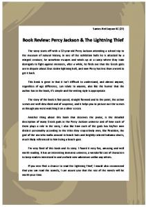 Book Review: Percy Jackson & The Lightning Thief