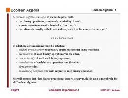 Boolean Algebra 1