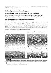 Boolean Operations on Conic Polygons - Springer Link