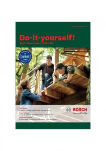 Bosch DIY & Garden Tools Brochure