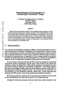 Bose-Einstein Condensation in Anisotropic Harmonic Traps